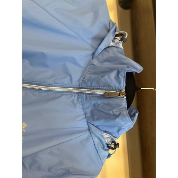 Columbia Women's Sz LG Blue II Full Zip Omni-Tech Jacket Corp Core Rain Resistan - Picture 9 of 9